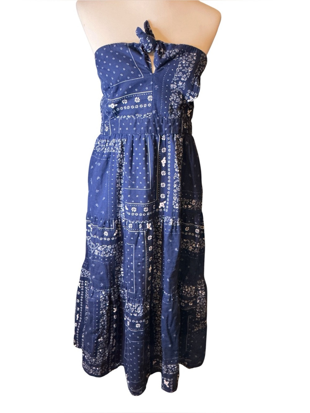 Universal Thread Navy Bandana Print dress